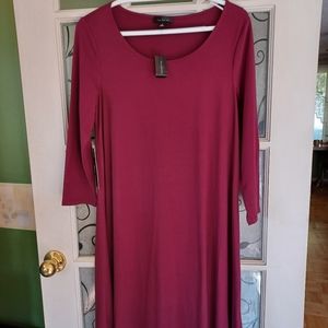 The Limited dress women's size medium, burgundy color new with tags